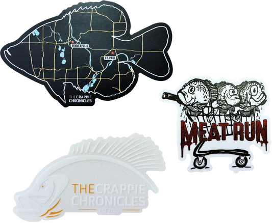 The Crappie Chronicles Stickers (3 Pack)
